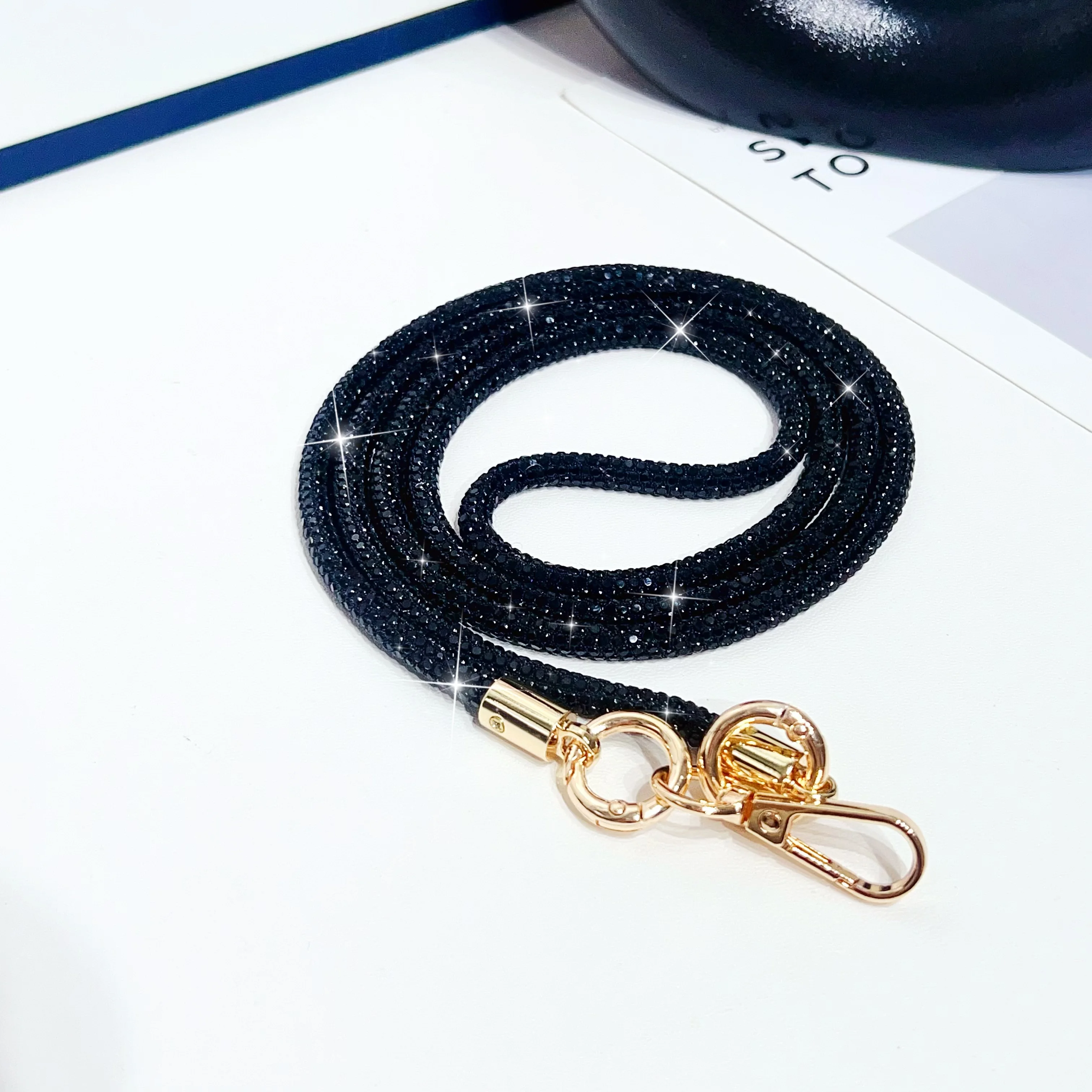 

Luxury Rhinestone Mobile phone Lanyard crystal cell phone strap crossbody long chain shoulder neck lanyard for phone