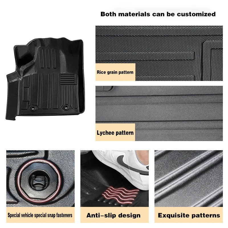 Suitable for Toyota Hilux TPE car floor mats Wear-resistant and odorless Environmental protection