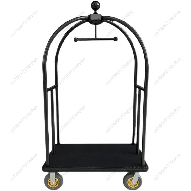 

Hotel Luggage Cart Thickened Lobby Luggage Cart Luggage Trolley High-end Concierge Car Silent Wheel Flatbed Truck