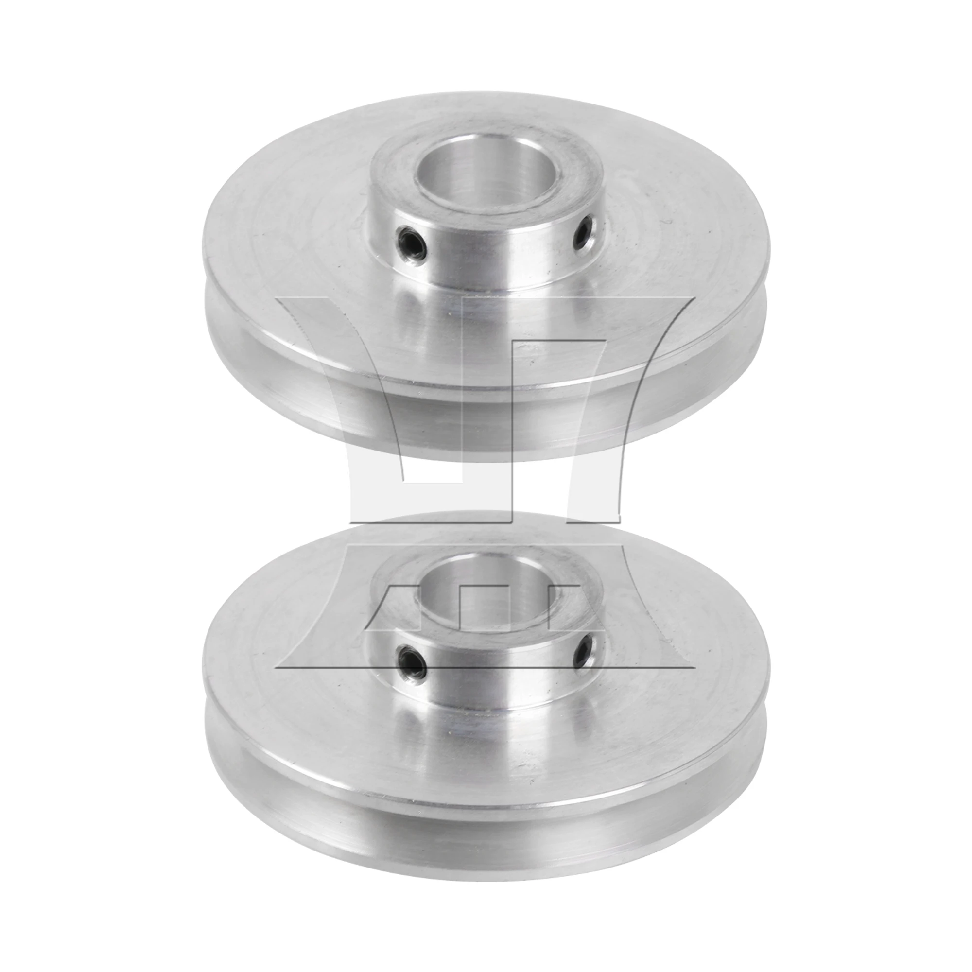 

2Pieces Aluminum Single Groove Pulley 58mm Diameter 14mm for Drilling Machine