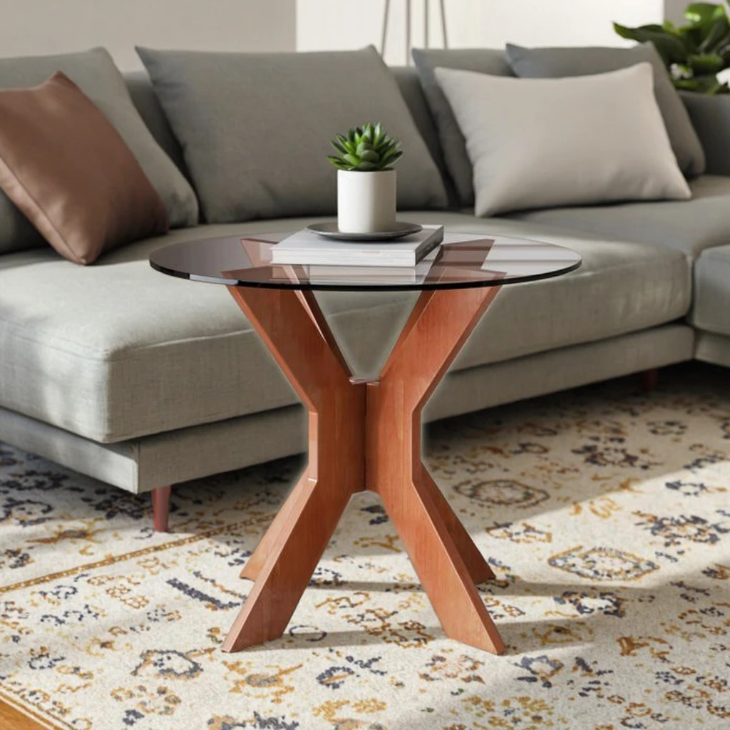 Modern Eco-friendly Solid Wood Coffee Table Minimalist Design Durable Easy Clean Living Room Furniture for Living Rooms