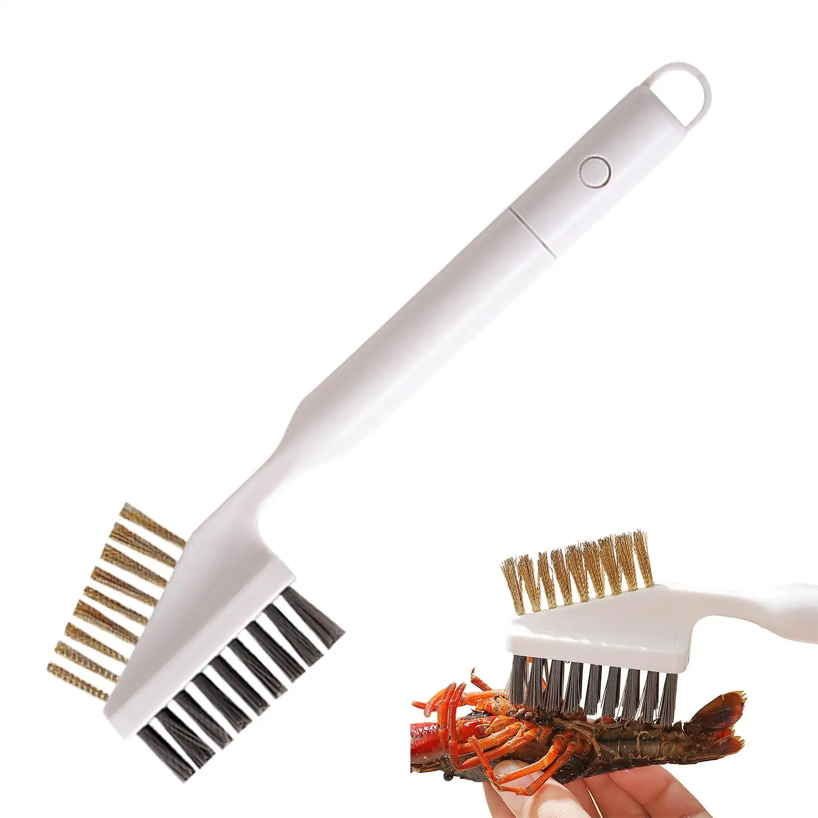Multifunctional Seafood Cleaning Brush A balone Brush Home Crayfish Cleaning Tool Long Handle Crab Clam Oyster Cleaning Brush