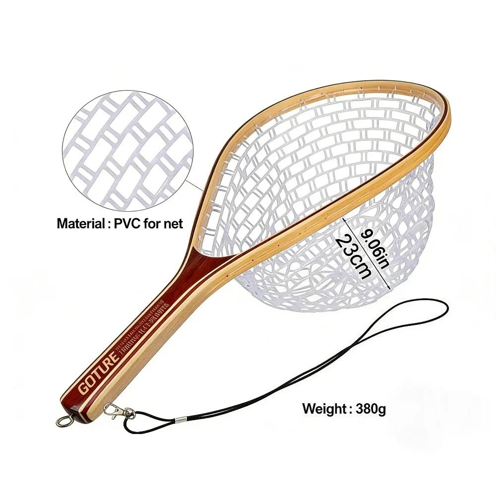 Goture Fly Fishing Net - Fish- - Fish Net Handle recension och pris