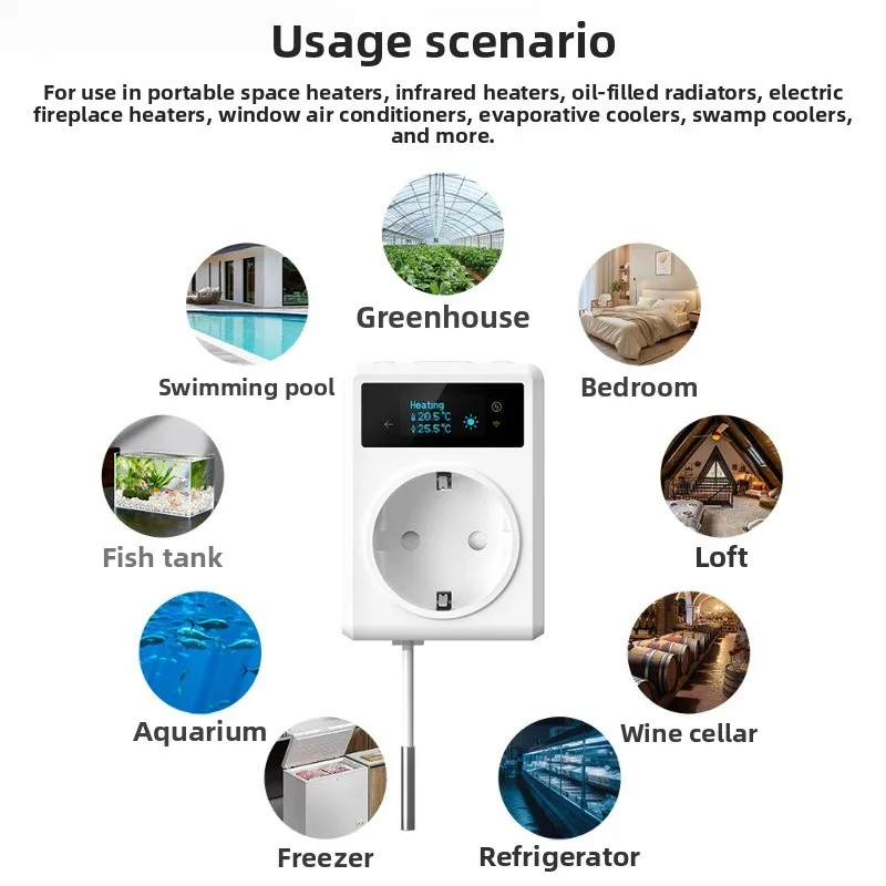 ذكي التحكم في درجة الحرارة المقبس APP دورة عن بعد توقيت الدفيئة حمام سباحة مقبس التحكم في خزان الأسماك #2