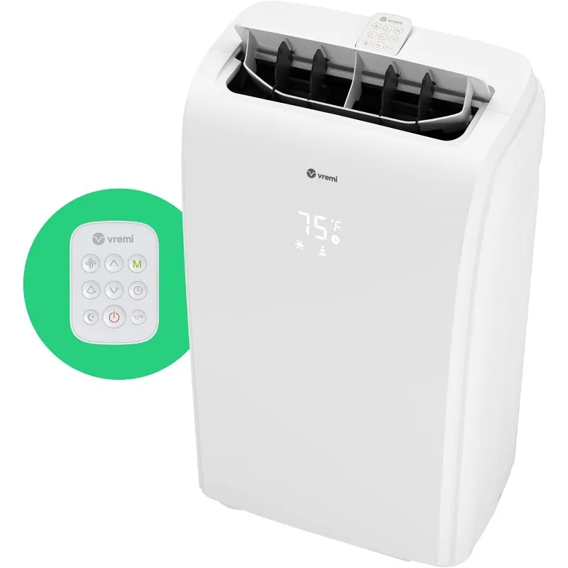 Vremi 10000 BTU Portable Air Conditioner,Easy to Move AC Unit for Room up to 250 Sq Ft with Powerful Cooling Fan,Reusable Filter