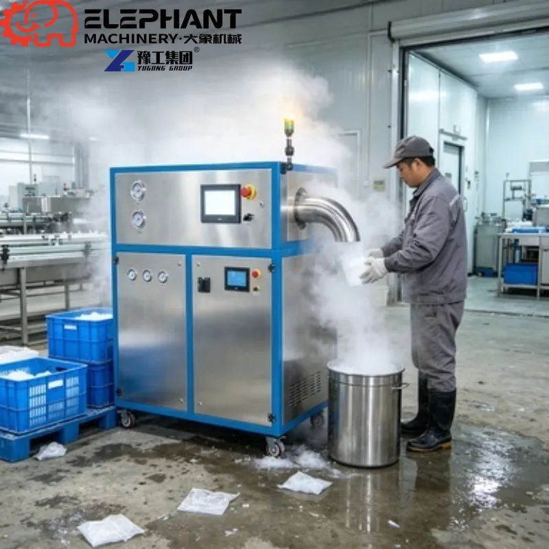 Dry Ice Pelletizer Machine, 60Kg/h High Purity 3mm Dry Ice Making Machine With CE Certification