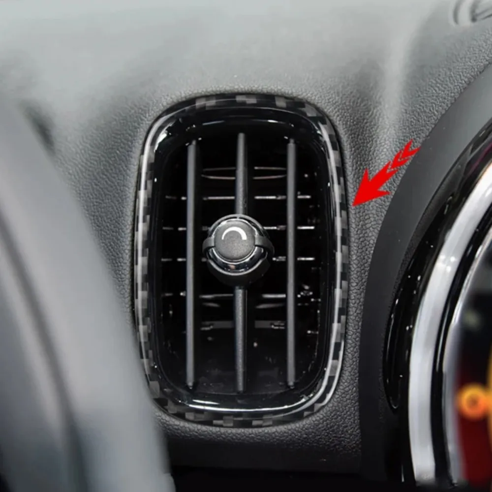 ألياف الكربون سيارة تكييف الهواء تنفيس شواء ، صف الرياح ، منفذ لوحة لسيارات BMW MINI F54 F55 F56 F60 ، اكسسوارات السيارات ، حقيقية ، 4 قطعة
