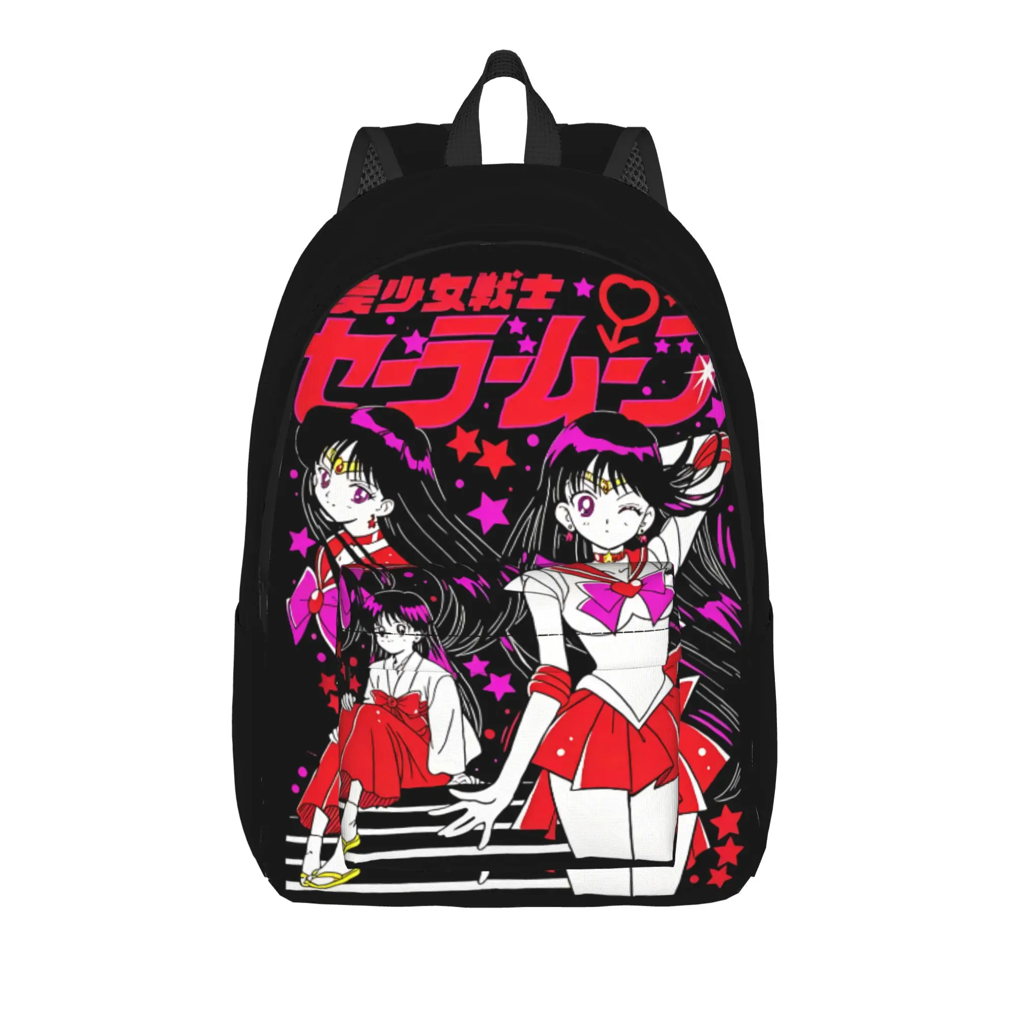 Sailors Moons Cartoon  Backpack for Men Women Fashion High School Hiking Travel Daypack  Laptop Computer Shoulder Bag Sports