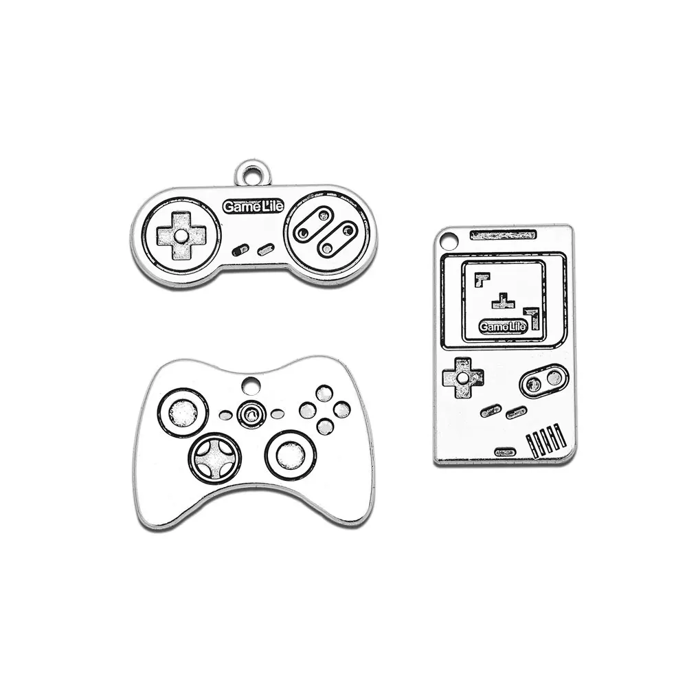 Controller Gaming Charms Joystick Gamepad Pendants Bracelets Jewelry Making Findings Supplies Accessories