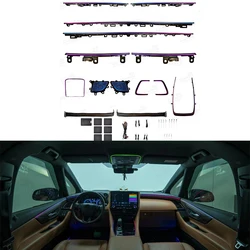For Toyota Alphard/VELLFIRE 40 Series 2023+ Dynamic Color Complete Set of Interior Ambient Lights Led LHD/RHD Decorative Lights