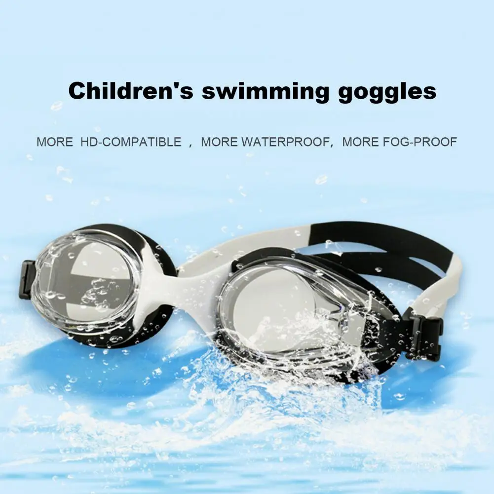 Adjustable Glasses Leak-proof Swimming Goggles Kids' Anti-fog Swimming Goggles with Adjustable Strap for Clear Wide Vision High