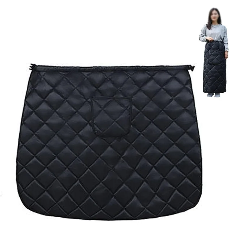 Winter Warm Wheelchair Leg Blanket, Leg Cozy Cover Waterproof Windproof With Pocket Wheelchair Accessory For Adults And Elderly