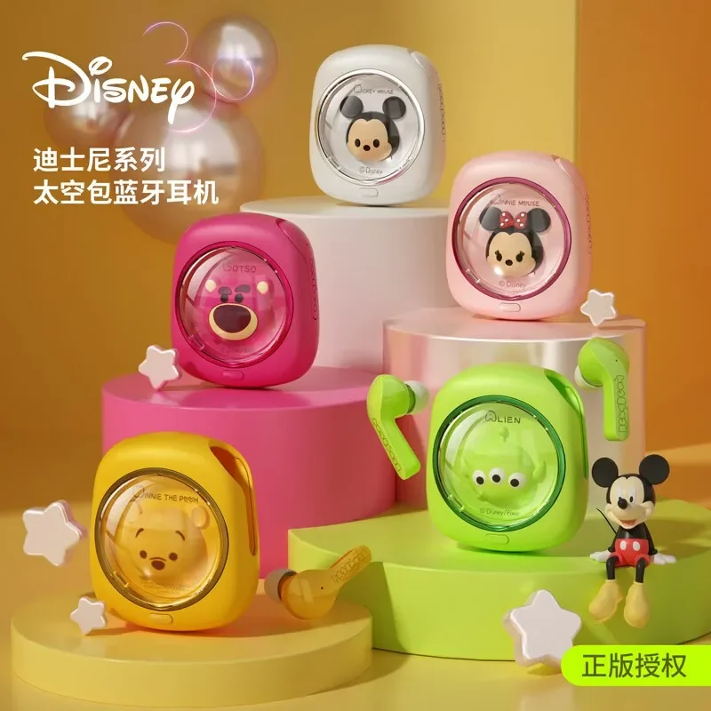 Disney Original LY-858 TWS Wireless Bluetooth 5.3 Headset Low Latency Gaming Earphone HIFI Sound in-Ear Earbuds Noise Reduction