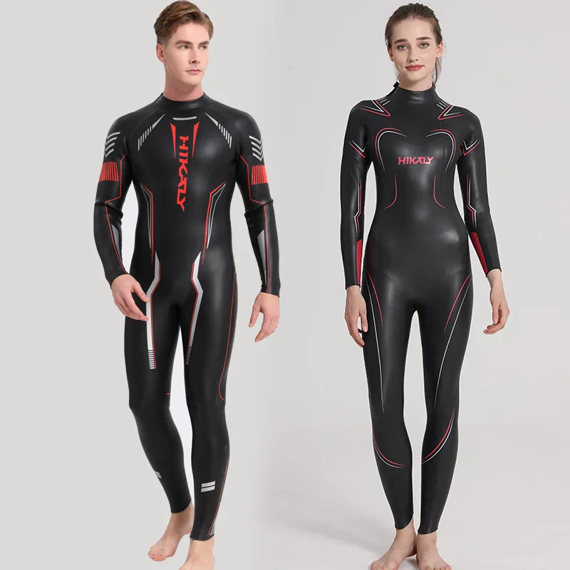 Men's and women's light leather wetsuit triathlon wetsuit super elastic swimsuit thermal wetsuit