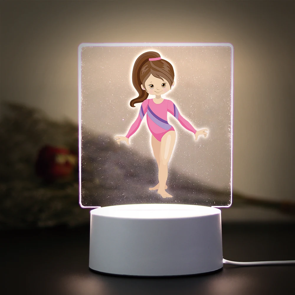 gymnast Creative Table Bedside Lamp For Bedroom Night Lights Avatar Mange Room Decor Kid'S Gift 3D Night Light