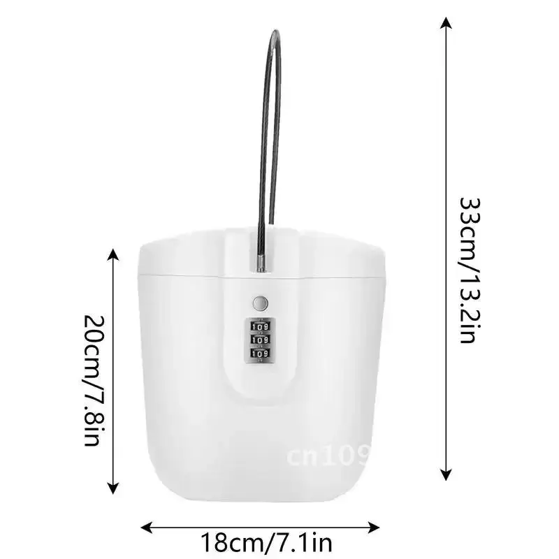 

Outdoor Portable Safe Box 3-Digit Combination Lock With Steel Wire Outdoor Camp Sports Beach Bucket Security Storage Box