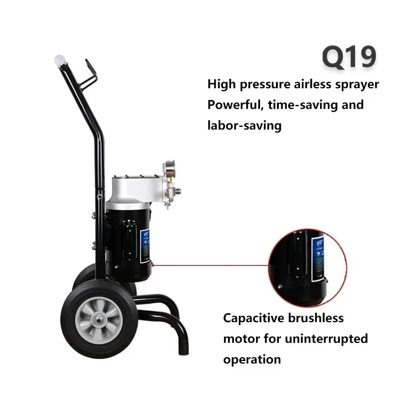Q19 elektrische Hochdruck-Latex-Farb membran spritze für Innenwand allgemeine Sprüh lackier maschine kleines Farb spritz gerät