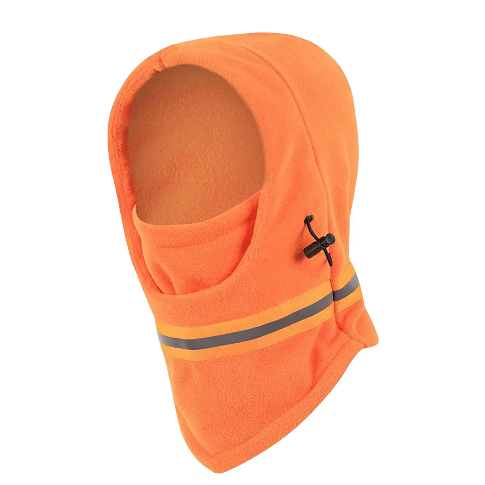3x 따뜻한 스키 모자 따뜻한 플리스 커버 넥 스카프 가을 겨울 얼굴용 유니섹스 남성용 오토바이 액세서리, 오렌지
