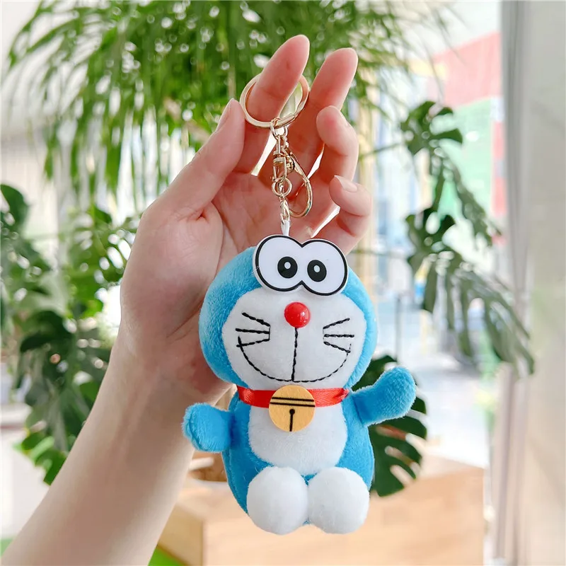 Nieuwste Doraemon sleutelhanger rugzak hanger pop gevuld knuffel pop cartoon anime leuk cadeau voor vrienden leuke pop
