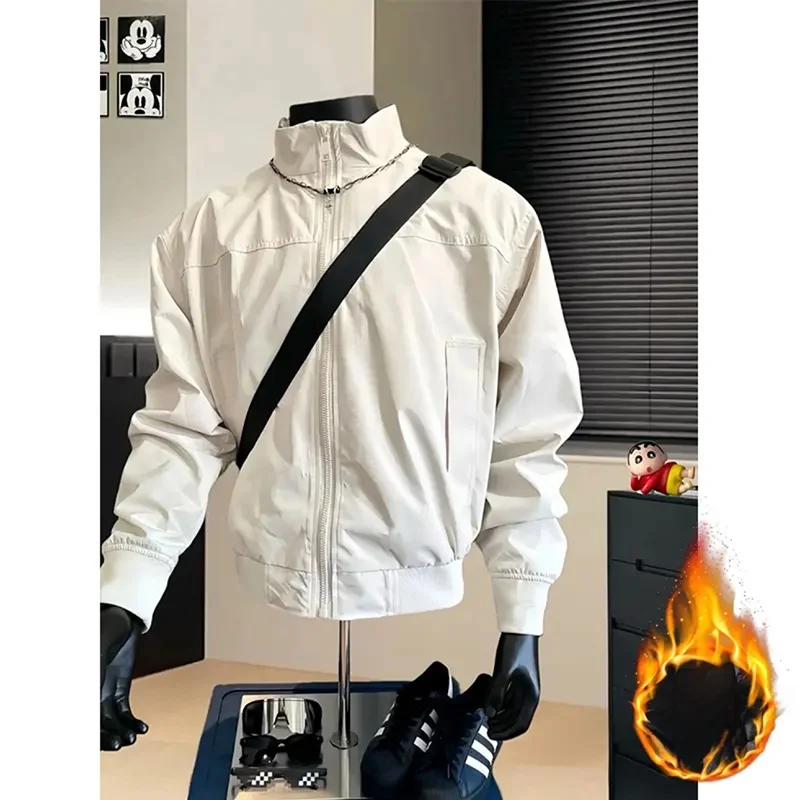 

American Sle Motorcycle Jaet Cotton Coat Men Winter Outdoor Tee-proof Fce Stand Collar Cleanfit Motorcycle Clothes