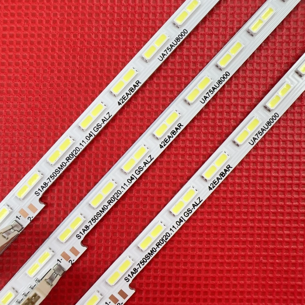 4pcs LED UN75AU8000F UN75AU8000G UN75AU8000B UN75AU8000 UA75AU8000 UE75AU8000 LM41-01046A/C 75AUBK BN96-52594A S1A8-750SM0-R0