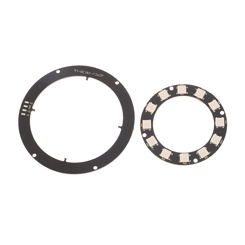 New WS2812B Individually Addressable Pixel Ring 1/3/7/8/12/16/24 LEDs WS2812 Built-in IC 5050 RGB LED Ring Module Led Light DC5V image 4
