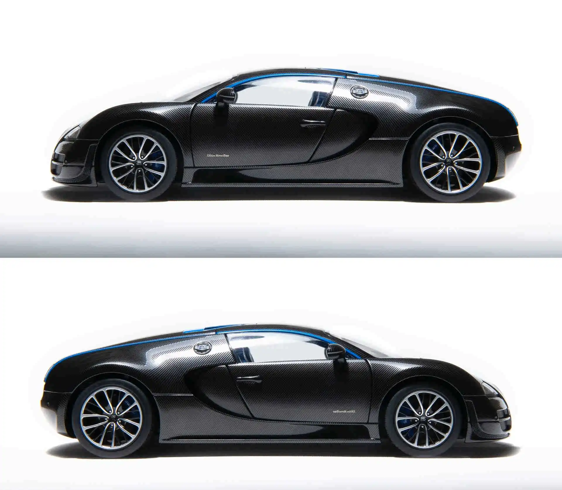 Autoart-Veyron SS Super Sport Alloy, simulación completamente abierta, edición limitada, modelo de coche estático de Metal, juguete de regalo, 1:18