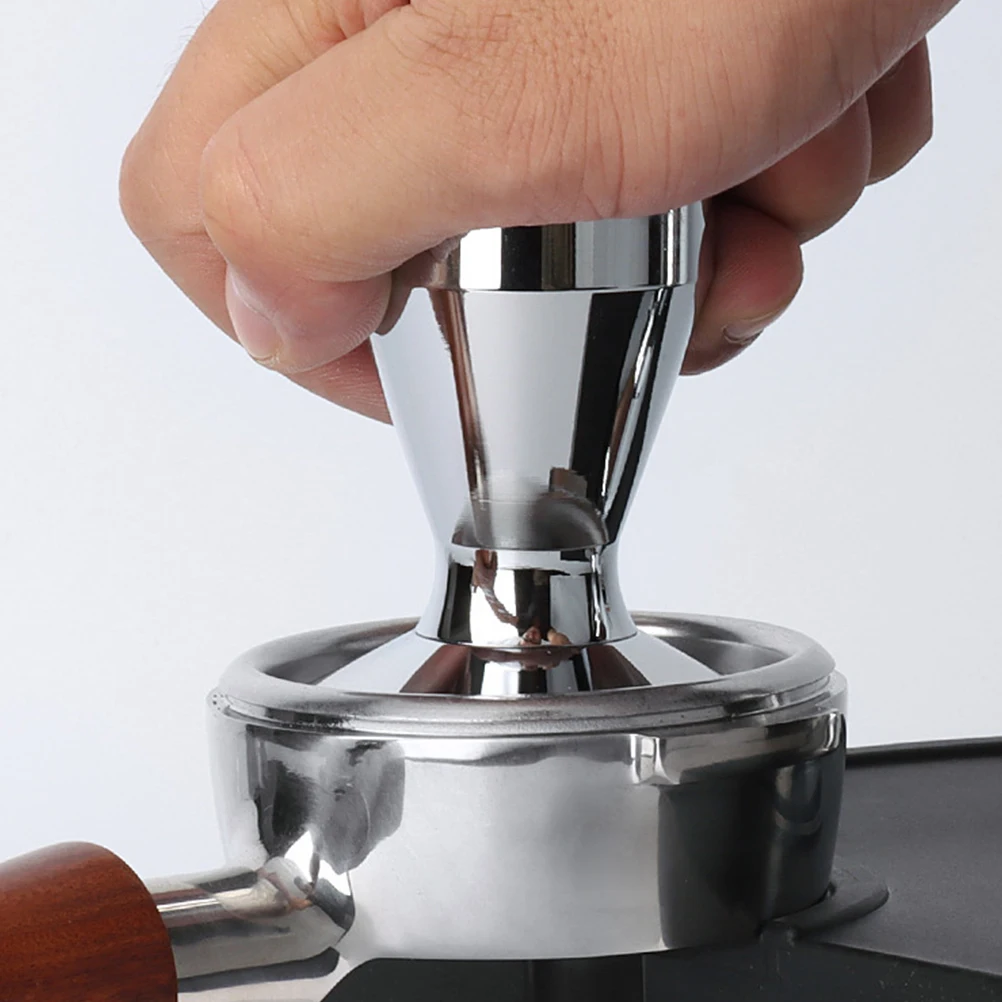 

1pc Stainless Steel Coffee Tamper Wood Handle Coffee Presser For Home Espresso Tamping Tool Powder Press Flat Base
