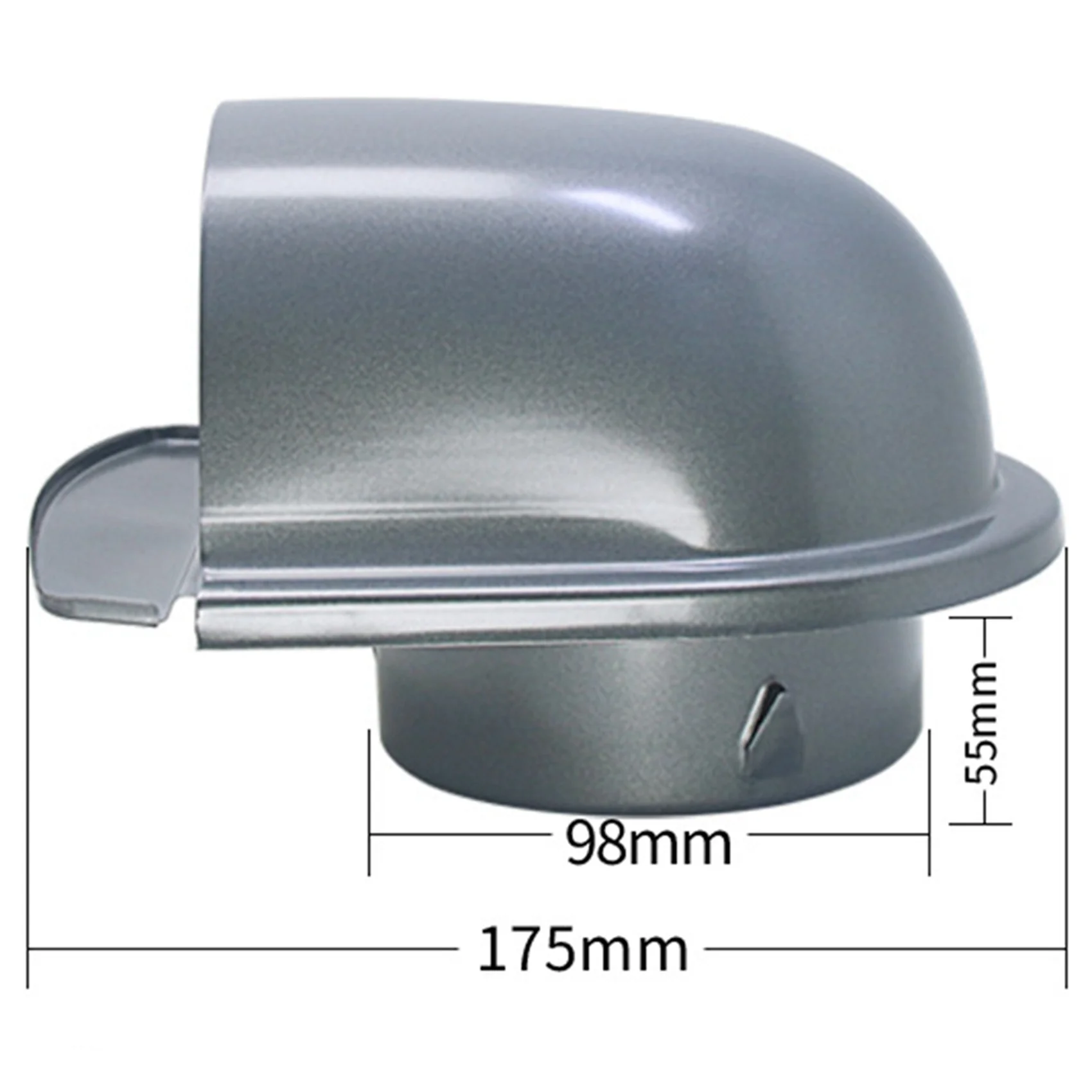 GTBL 2X 4Inch 100Mm Waterproof Stainless Steel Vent Vent Hood Anti-Corrosion Exhaust Extractor For Wall Air Outlet Cover,B