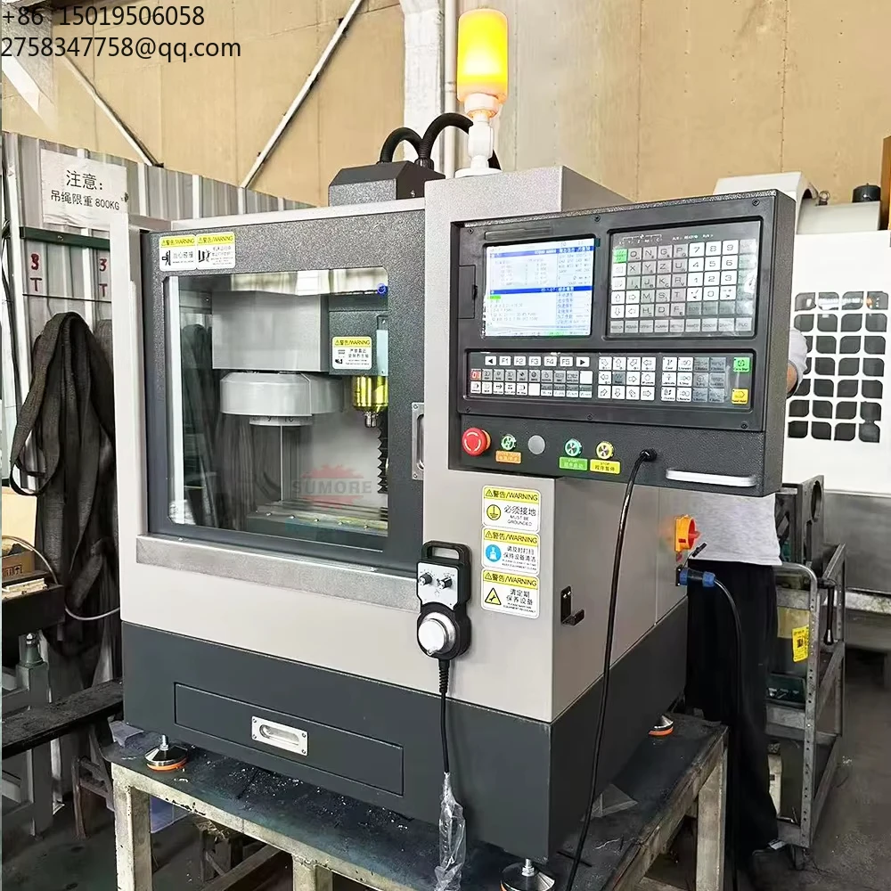 SUMORE Mini CNC Machining Center VMC210 Cnc Milling Machine Desktop Vertical 3 Axis 4 Axis Machine Centre SP2215M