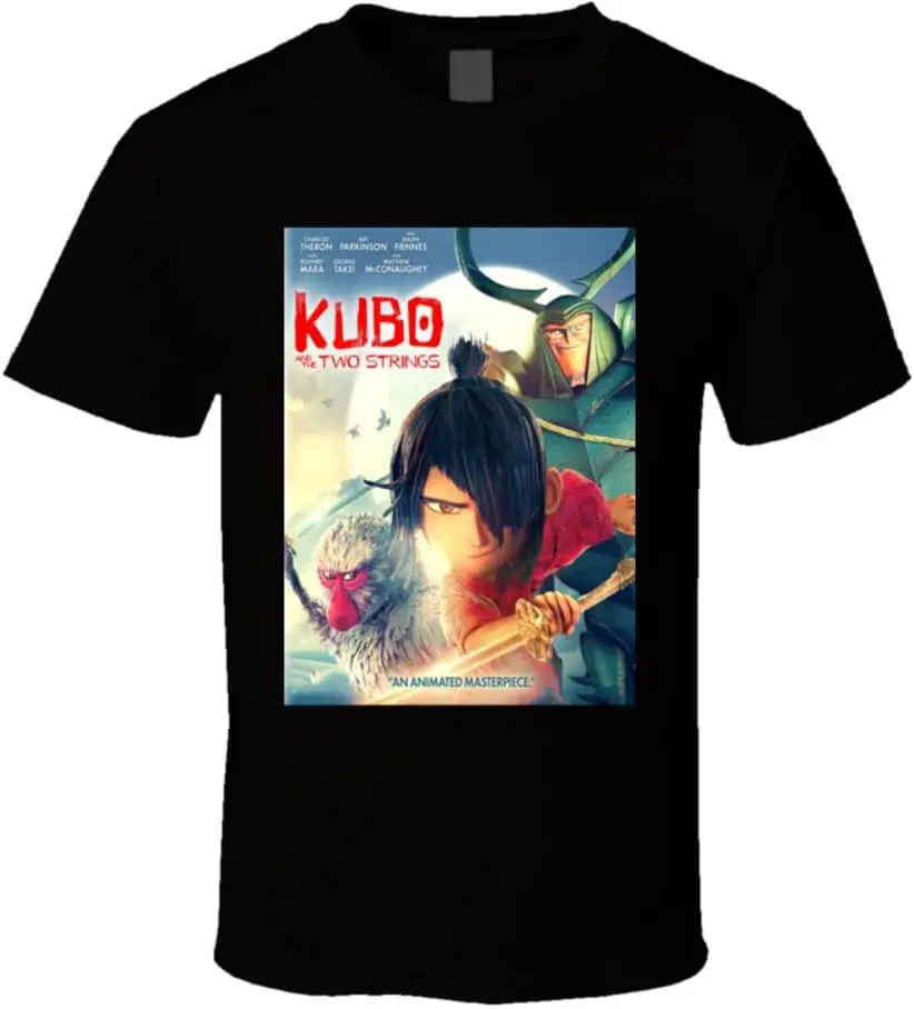 Kubo and The Two Strings Stop-Motion Animated Actiontasy Film Movie T Shirt Tees High Quality 100%Cotton Short Sleeve