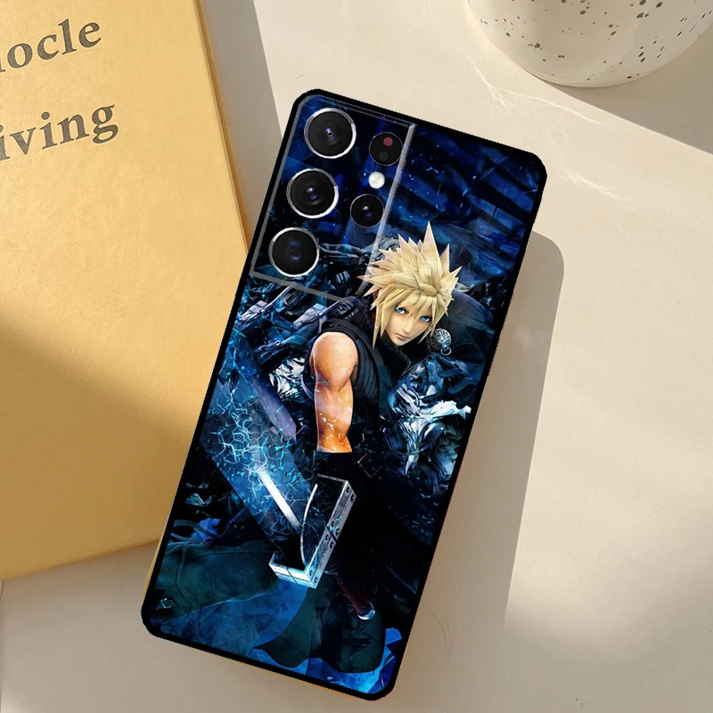 FINAL FANTASY Cloud Strife Back Case For Samsung Galaxy S23 S21 Ultra S20 FE S9 S10 S22 Plus Note 10 Plus S22 Ultra Coque