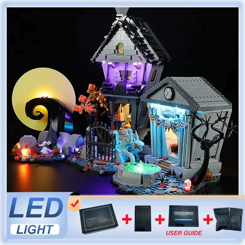 DIY LED Light Kit For LEGO 21351 Christmas Eve Horror   (Only LED Light,Without Blocks Model)