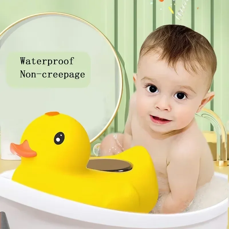 Little Yellow Duck Thermometer Baby Bathtub Shower Water Thermometer Baby Safe Temperature Sensor Floating Waterproof Baby