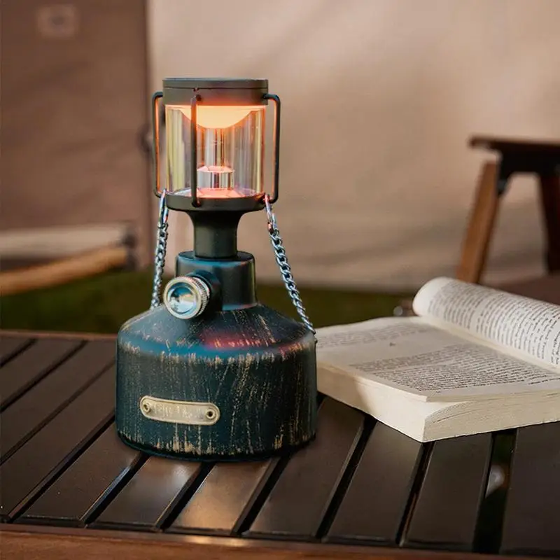 LED Vintage Lantern Retro Style Camp Light Tent Lamp Portable Waterproof Outdoor Tent Bulb Lanterns for Power Failure Outages