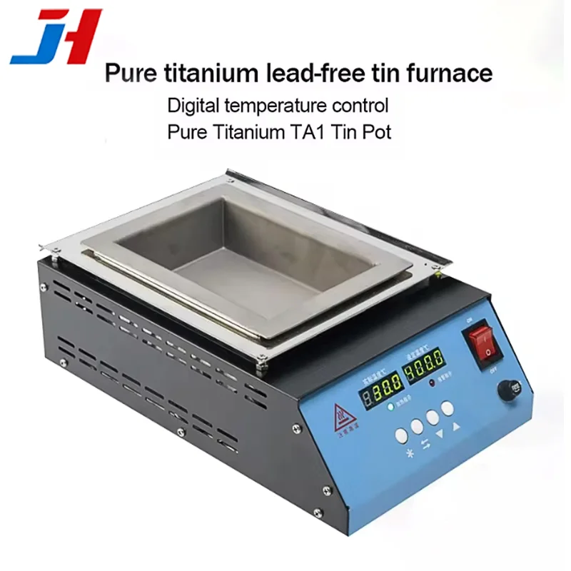 JH 282B Solder Pot Tin Melting Furnace 2400W Thermoregulation 30-400°C Adjustable Desoldering Bath 50mm to 350mm Tank
