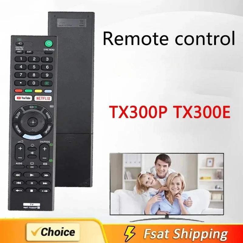 New RMT-TX300E Remote Control For Sony Led Smart TV LCD For Youtube/Netflix Button KD-55XE8505 KD43X8500F RMT-TX300P KD65X7 ﻿