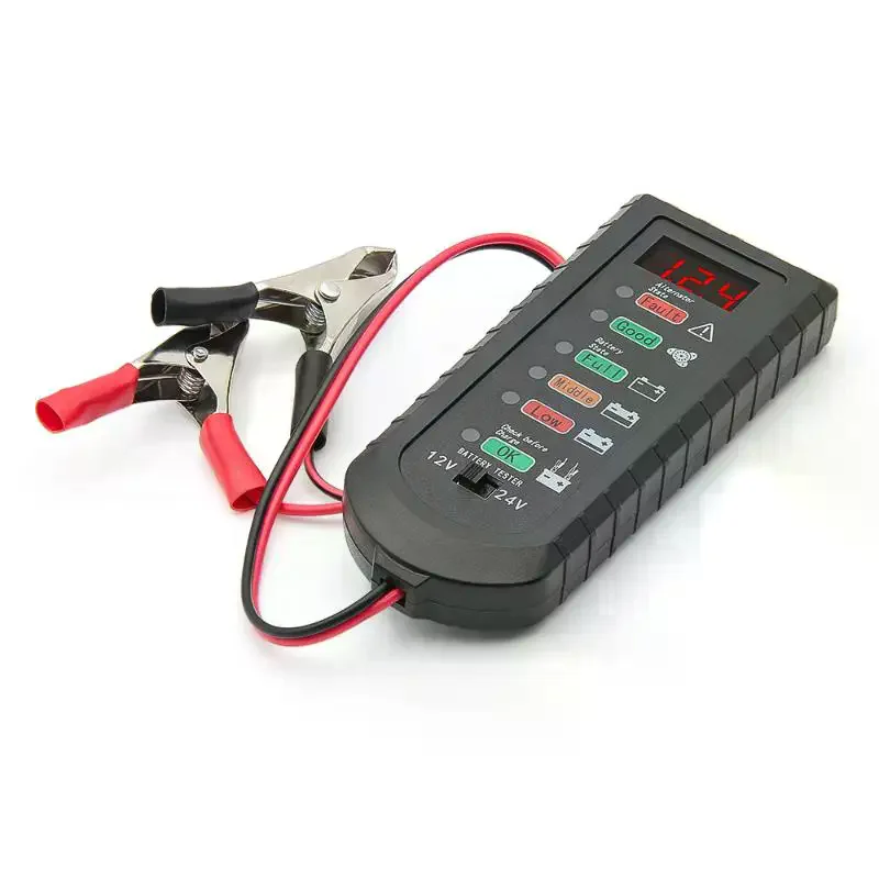 

1Pcs 12V 24V Alternator Tester Car Battery Tester LED Display 6 Light Car Battery Checker Analyzer Auto Repair Diagnostic Tool