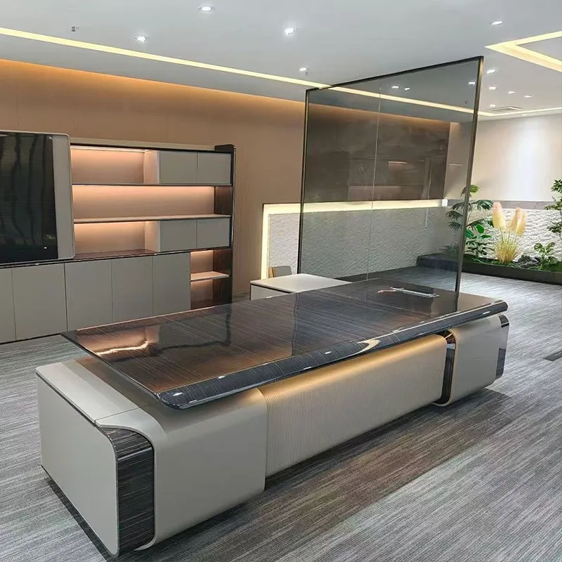 Executive Desk for Office High-End Modern Minimalist Luxury President Desk CEO Desk Manager