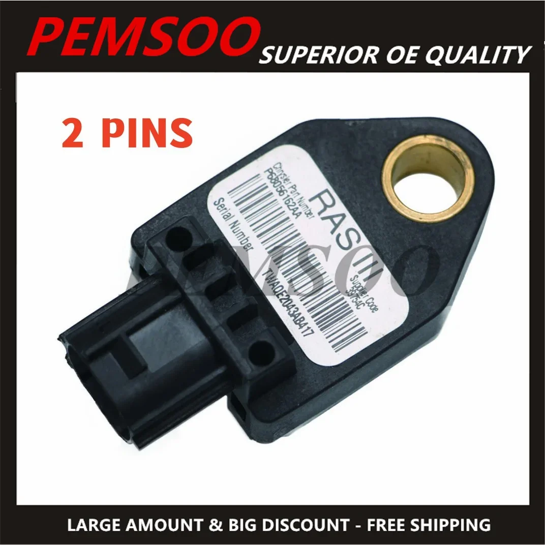 New 1PC 2 Pins Impact Sensor RAS III OEM 68056162AA for Dodge Journey Caliber Jeep Compass Chrysler 68056162AA