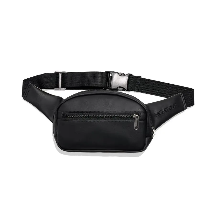 

EMF Blocking Black Fanny Pack Vegan Leather Waist Bag for Women amp Men Shields Against Harmful Electromagnetic Waves Includes C