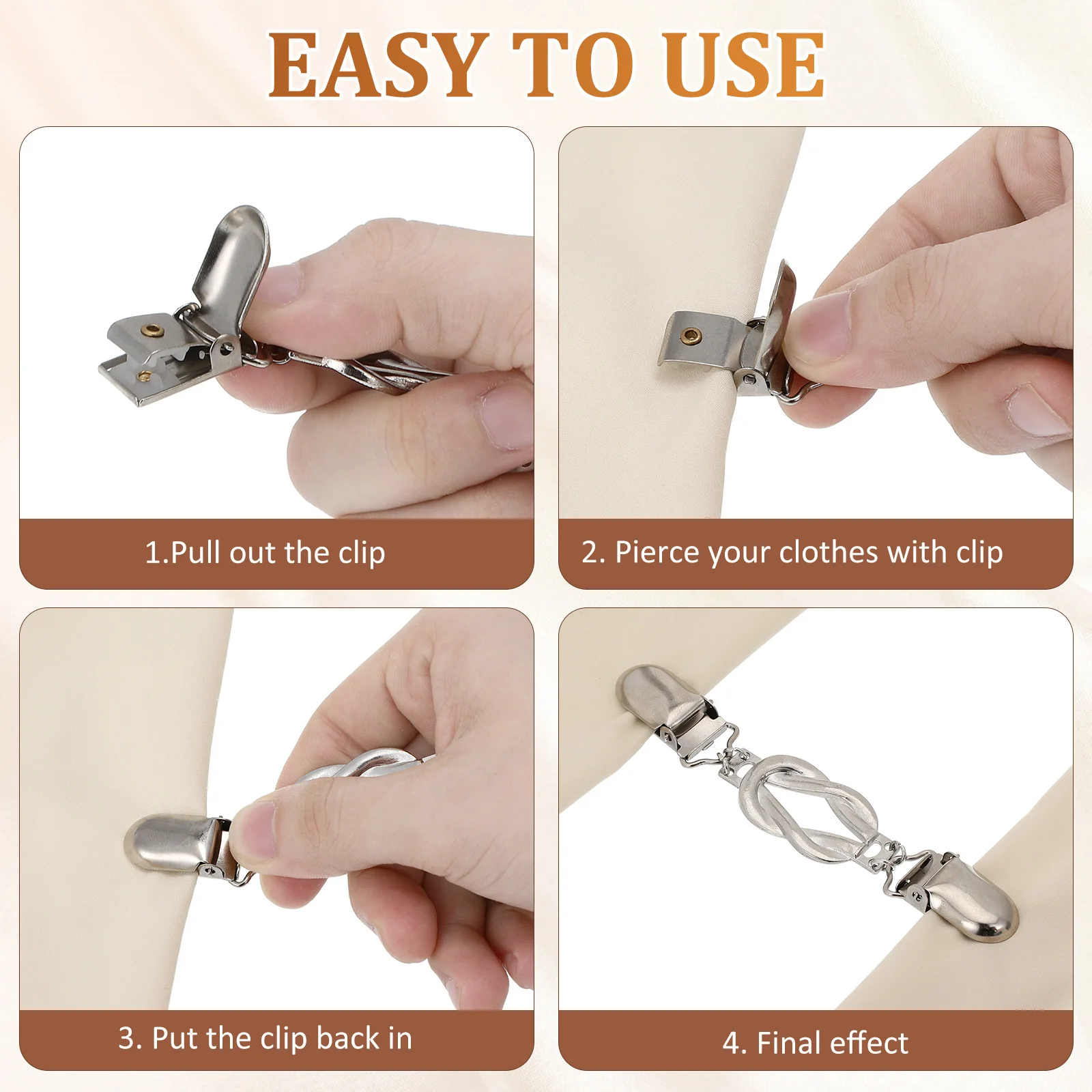 4 قطعة مقاطع سترة شال خمر الرجعية موضة طوق دبابيس سترة دبابيس الملابس الأنيقة والاكسسوارات موضة طوق دبوس