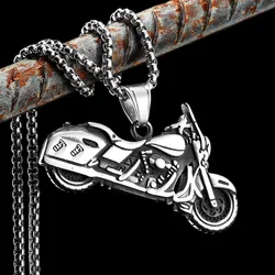 Vintage Cruise Motorcycle Rider Stainless Steel Men Necklaces Pendant Chain New In For Women Fashion Jewelry Gifts Wholesale