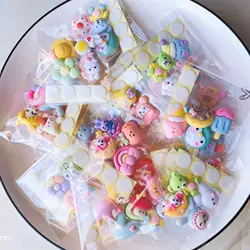 40pcs 3D Resin Sticker Three -dimensional Cute DIY Water Cup Funny Sticker Waterproof Non -trace Mobile Phone Stickers Kids