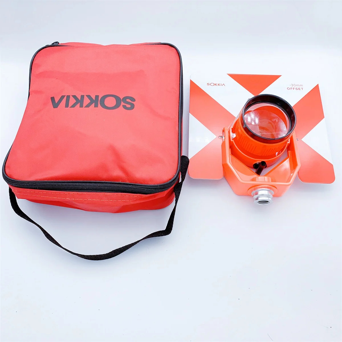

NEW -30/0mm Offset Single Prism Set With Bag For Sokk-ia Nikon Pentax South Gowin Total Stations Surveying