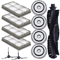 All in One Replacement Parts Package for Ultenic MC1 Robot Vacuum Cleaner Features Main Brush with Attached Accessories