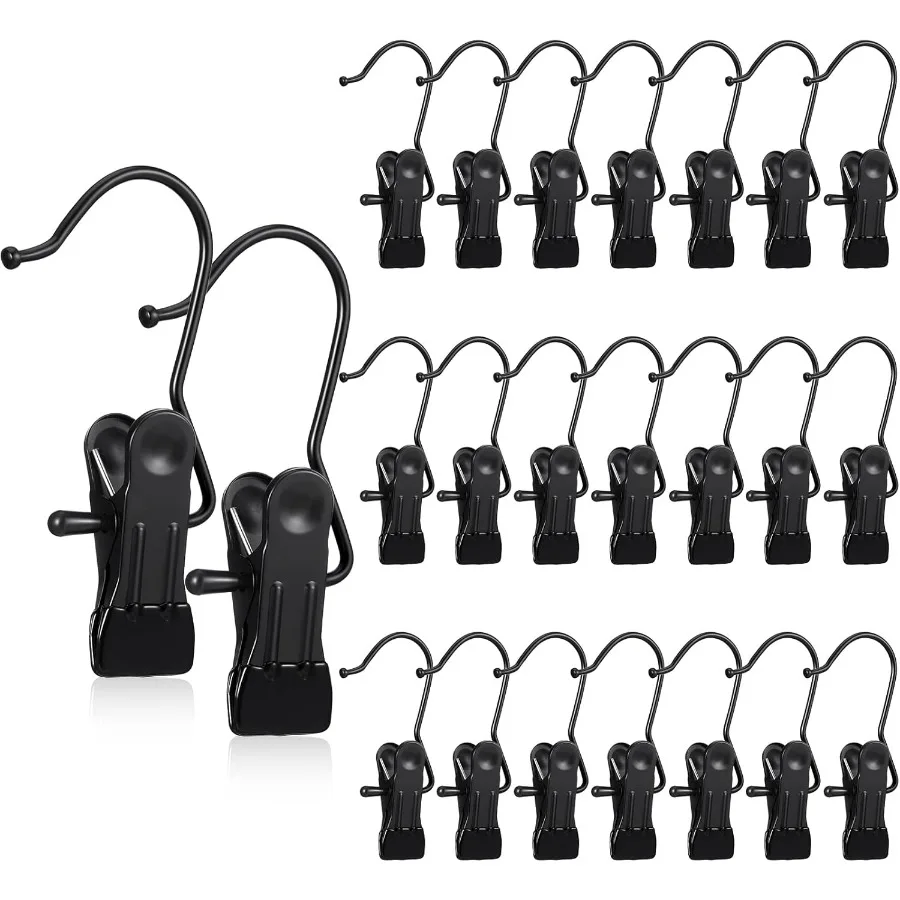 

Boot Hanger Clips for Closet Laundry Hanging Hooks Heavy Duty Clips Boot Holder Portable Single Hooks Space Saving for Pants Je