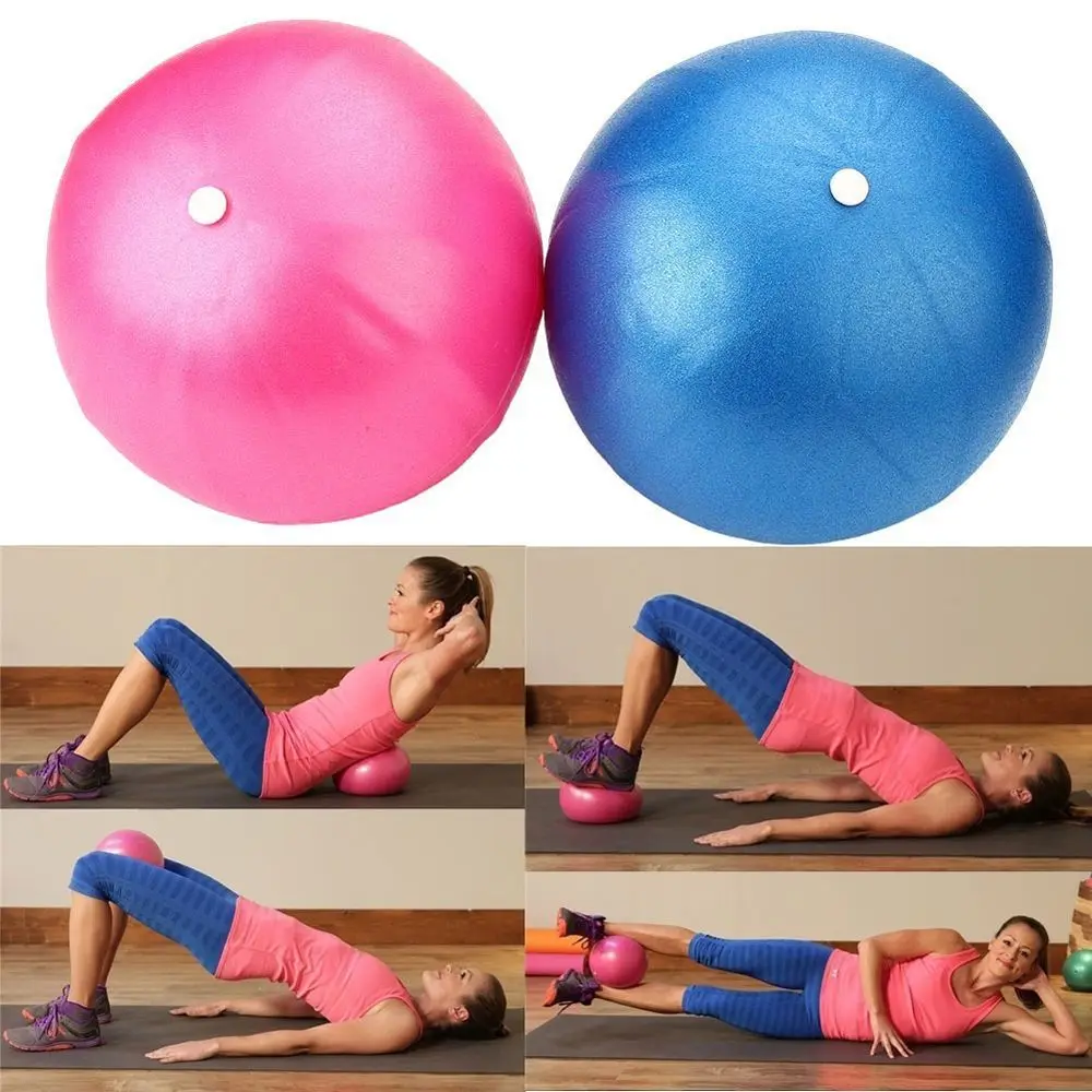 Boule de Yoga en PVC lisse, 25cm, anti-VPN, pour exercices, Pilates, IkTraining, fongique