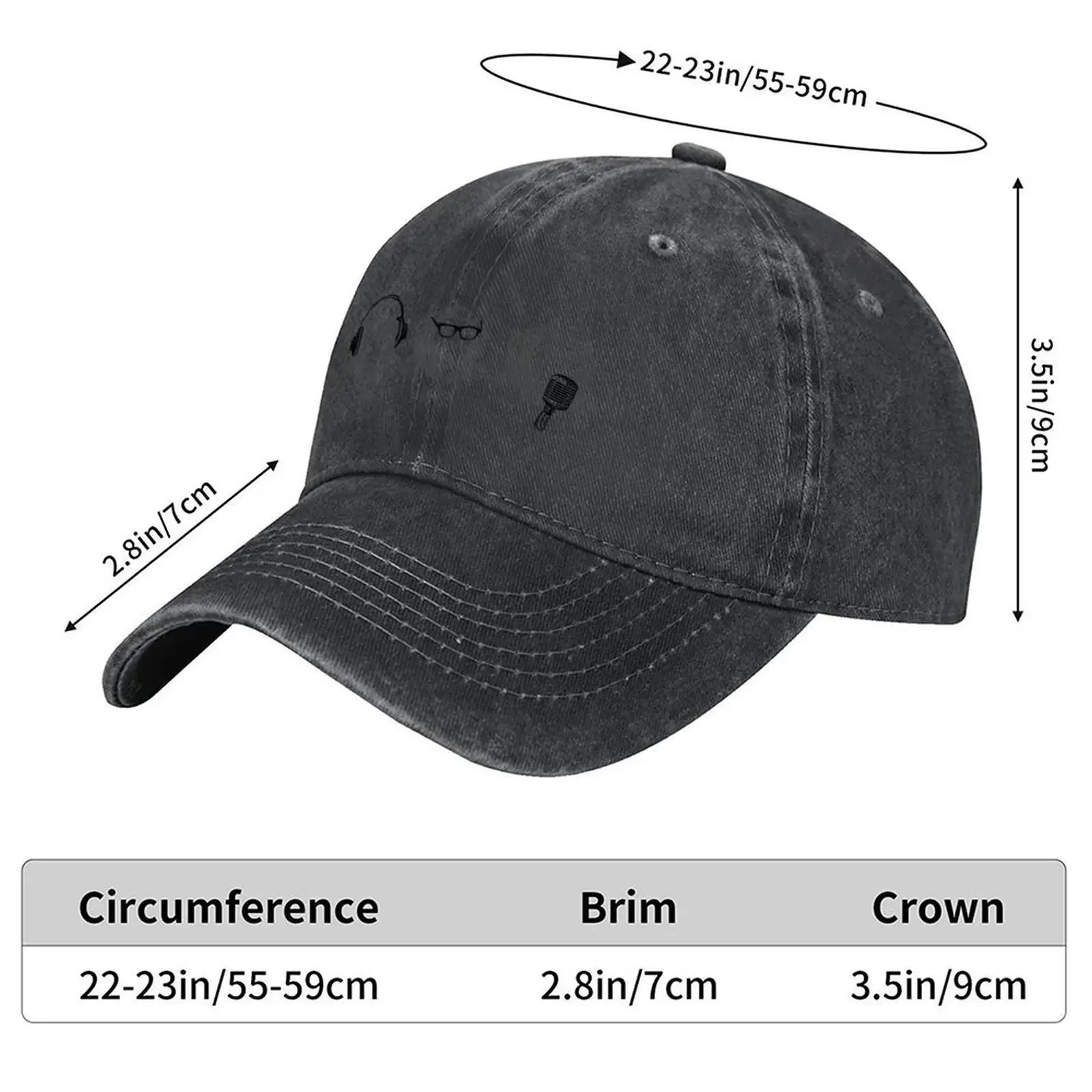 2026 Hear Evil, See Evil, Speak Evil Baseball Cap New Hat New In Hat black party Hat Women's Beach Men's