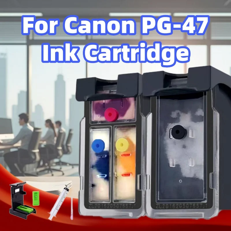 

pg47 cl57 Восстановленный сменный картридж PG-47 CL-57 для принтера Canon pixma картридж E400 E410 E460 E470 E480 E4270